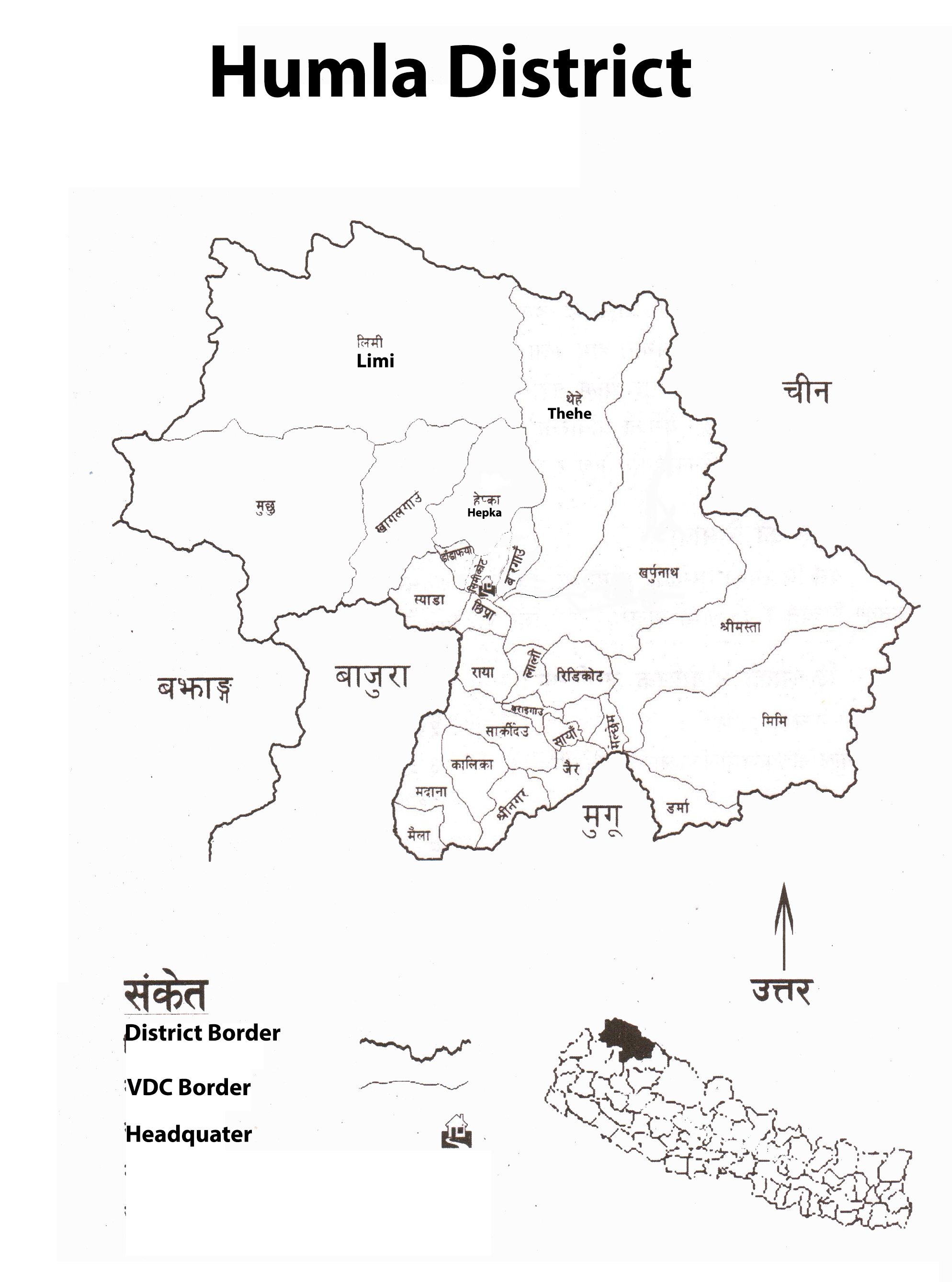 Map of Humla